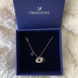 Swarovski Evil Eye Pendant in Rose Gold